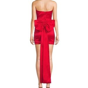 Elegant pink Strapless Dress